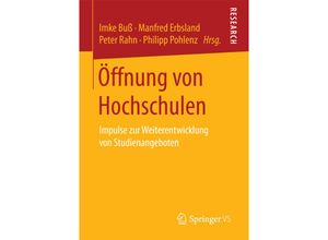 9783658204143 - Öffnung von Hochschulen Kartoniert (TB)