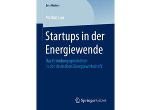 9783658205034 - BestMasters   Startups in der Energiewende - Markus Lau Kartoniert (TB)