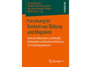 9783658206918 - Forschung im Kontext von Bildung und Migration Kartoniert (TB)