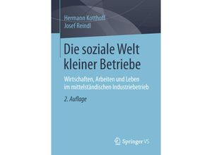 9783658207311 - Die soziale Welt kleiner Betriebe - Hermann Kotthoff Josef Reindl Kartoniert (TB)