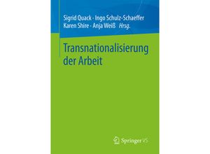 9783658209384 - Transnationalisierung der Arbeit Kartoniert (TB)