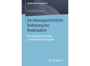 9783658212537 - Die lebensgeschichtliche Bedeutung des Kinderladens - Franziska Heyden Kartoniert (TB)