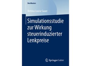 9783658213268 - BestMasters   Simulationsstudie zur Wirkung steuerinduzierter Lenkpreise - Bettina Louise Sauer Kartoniert (TB)