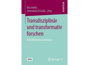 9783658215293 - Transdisziplinär und transformativ forschen Kartoniert (TB)