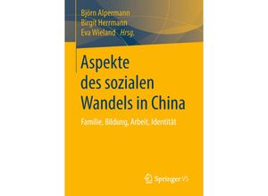 9783658215422 - Aspekte des sozialen Wandels in China Kartoniert (TB)