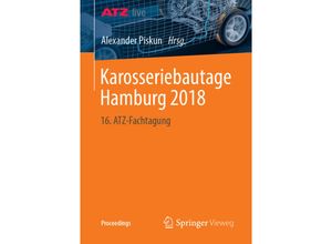 9783658220372 - Proceedings   Karosseriebautage Hamburg 2018 Kartoniert (TB)