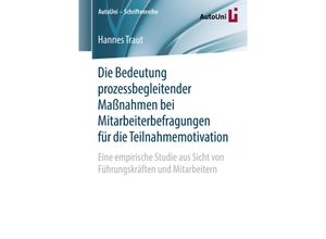 9783658220419 - Die Bedeutung prozessbegleitender Maßnahmen bei Mitarbeiterbefragungen für die Teilnahmemotivation - Hannes Traut Kartoniert (TB)