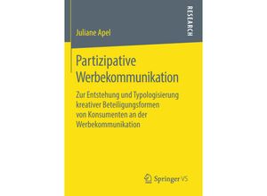 9783658224042 - Partizipative Werbekommunikation - Juliane Apel Kartoniert (TB)