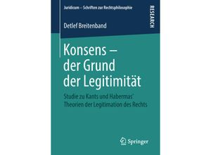 9783658232719 - Juridicum - Schriften zur Rechtsphilosophie   Konsens - der Grund der Legitimität - Detlef Breitenband Kartoniert (TB)