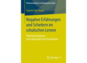 9783658235949 - Negative Erfahrungen und Scheitern im schulischen Lernen - Severin Sales Rödel Kartoniert (TB)