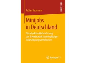 9783658236243 - Minijobs in Deutschland - Fabian Beckmann Kartoniert (TB)