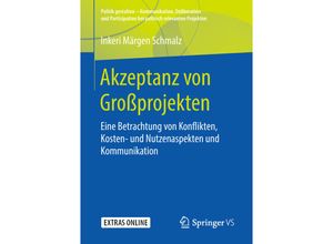 9783658236380 - Politik gestalten - Kommunikation Deliberation und Partizipation bei politisch relevanten Projekten   Akzeptanz von Großprojekten - Inkeri Märgen Schmalz Kartoniert (TB)