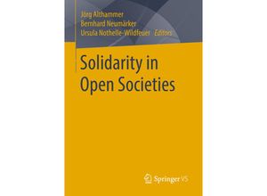 9783658236403 - Solidarity in Open Societies Kartoniert (TB)