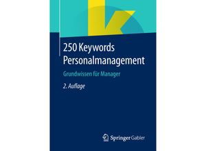 9783658236557 - 250 Keywords Personalmanagement Kartoniert (TB)