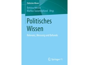 9783658237868 - Politisches Wissen Kartoniert (TB)