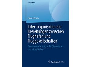 9783658240981 - Edition KWV   Inter-organisationale Beziehungen zwischen Flughäfen und Fluggesellschaften - Björn Götsch Kartoniert (TB)