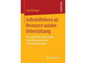 9783658251659 - Selbsthilfeforen als Ressource sozialer Unterstützung - Julia Hünniger Kartoniert (TB)