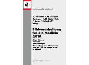 9783658253257 - Informatik aktuell   Bildverarbeitung für die Medizin 2019 Kartoniert (TB)