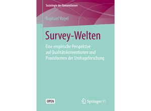 9783658254360 - Soziologie der Konventionen   Survey-Welten - Raphael Vogel Kartoniert (TB)