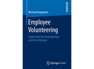 9783658258603 - Employee Volunteering - Michael Knappstein Kartoniert (TB)