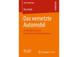 9783658260125 - DuD-Fachbeiträge   Das vernetzte Automobil - Nina Raith Kartoniert (TB)