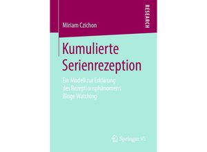 9783658268411 - Kumulierte Serienrezeption - Miriam Czichon Kartoniert (TB)