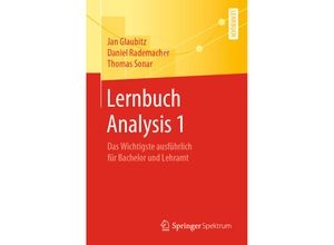 9783658269364 - Lernbuch Analysis 1 - Jan Glaubitz Daniel Rademacher Thomas Sonar Kartoniert (TB)