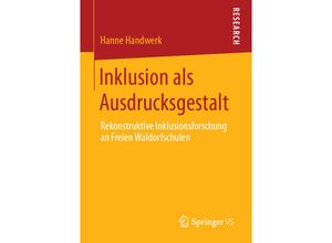 9783658275556 - Inklusion als Ausdrucksgestalt - Hanne Handwerk Kartoniert (TB)