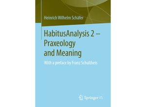 9783658277697 - HabitusAnalysis 2 - Heinrich Wilhelm Schäfer Kartoniert (TB)