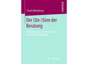 9783658279448 - Der (Un-)Sinn der Beratung - Sarah Mönkeberg Kartoniert (TB)