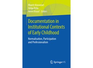 9783658281922 - Documentation in Institutional Contexts of Early Childhood Kartoniert (TB)