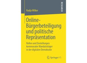 9783658283544 - Online-Bürgerbeteiligung und politische Repräsentation - Nadja Wilker Kartoniert (TB)