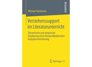 9783658283773 - Verstehenssupport im Literaturunterricht - Michael Steinmetz Kartoniert (TB)