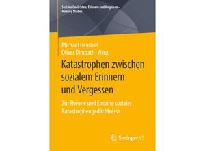 9783658289324 - Soziales Gedächtnis Erinnern und Vergessen - Memory Studies   Katastrophen zwischen sozialem Erinnern und Vergessen Kartoniert (TB)