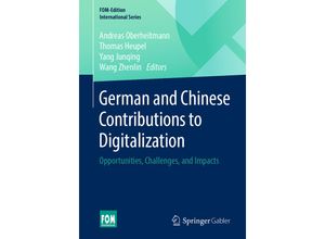 9783658293390 - FOM-Edition   German and Chinese Contributions to Digitalization Kartoniert (TB)