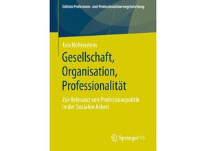 9783658293802 - Gesellschaft Organisation Professionalität - Lea Hollenstein Kartoniert (TB)