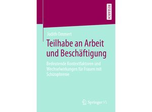 9783658294021 - Teilhabe an Arbeit und Beschäftigung - Judith Ommert Kartoniert (TB)