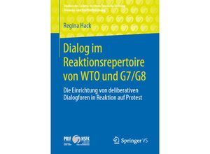 9783658295752 - Studien des Leibniz-Instituts Hessische Stiftung Friedens- und Konfliktforschung   Dialog im Reaktionsrepertoire von WTO und G7 G8 - Regina Hack Kartoniert (TB)