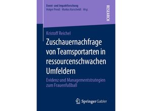 9783658296568 - Event- und Impaktforschung   Zuschauernachfrage von Teamsportarten in ressourcenschwachen Umfeldern - Kristoff Reichel Kartoniert (TB)