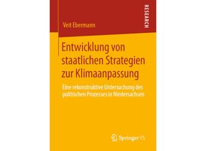 9783658297640 - Entwicklung von staatlichen Strategien zur Klimaanpassung - Veit Ebermann Kartoniert (TB)