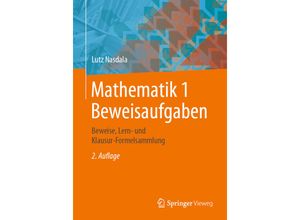 9783658301590 - Mathematik 1 Beweisaufgaben - Lutz Nasdala Kartoniert (TB)