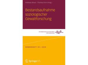 9783658303266 - Bestandsaufnahme soziologischer Gewaltforschung Kartoniert (TB)