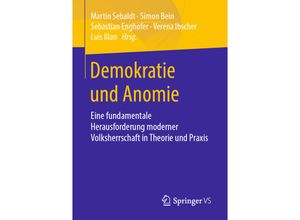 9783658305321 - Demokratie und Anomie Kartoniert (TB)