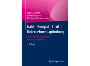 9783658309008 - Gabler Kompakt-Lexikon Unternehmensgründung Kartoniert (TB)