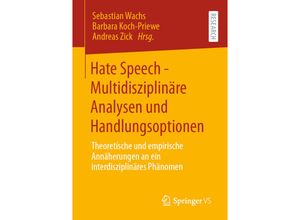 9783658317928 - Hate Speech - Multidisziplinäre Analysen und Handlungsoptionen Kartoniert (TB)