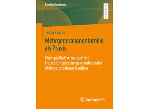 9783658320959 - Familienforschung   Mehrgenerationenfamilie als Praxis - Luisa Fischer Kartoniert (TB)