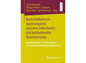 9783658322717 - Hochschullehre im Spannungsfeld zwischen individueller und institutioneller Verantwortung Kartoniert (TB)