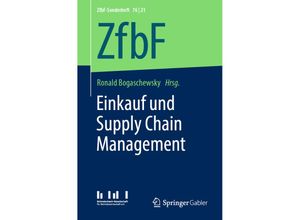 9783658328948 - ZfbF-Sonderheft   76 21   Einkauf und Supply Chain Management Kartoniert (TB)