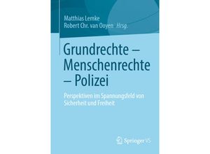 9783658335601 - Grundrechte - Menschenrechte - Polizei Kartoniert (TB)