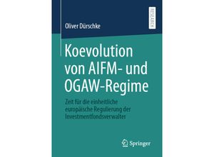 9783658342623 - Koevolution von AIFM- und OGAW-Regime - Oliver Dürschke Kartoniert (TB)